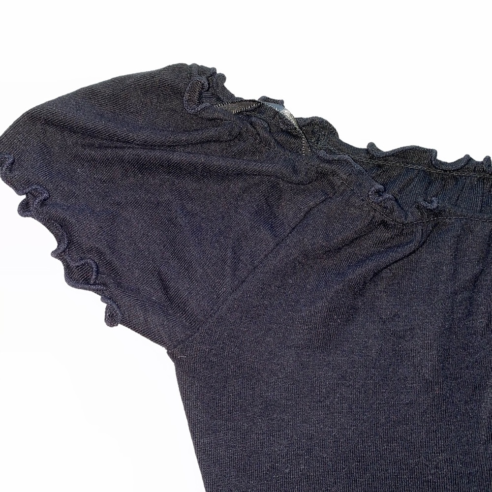 Black Off Shoulder Crop top